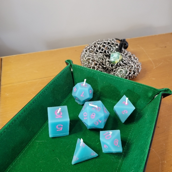 Homemade Beeswax Dice Candles - Set of 6 - Picture 5 of 8